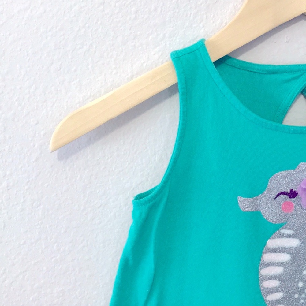 Gymboree T-Shirt Size 4T Green Color 100%Cotton.